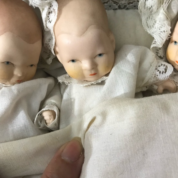 Vintage Lot of 5 R.O.C.  Babies Baby figurine Doll Porcelain Set Collectors - Picture 14 of 16